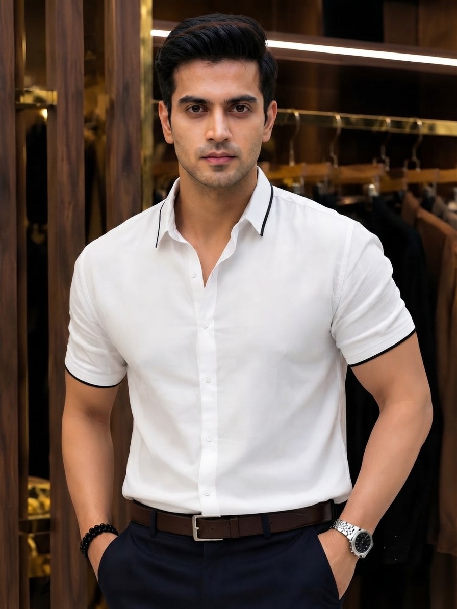 RIB HALF SHIRT - Image 2